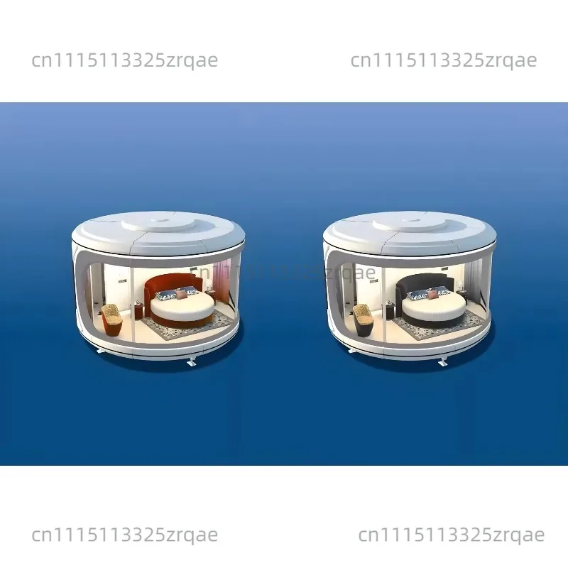 Outdoor smart round mobile house aluminum steel container