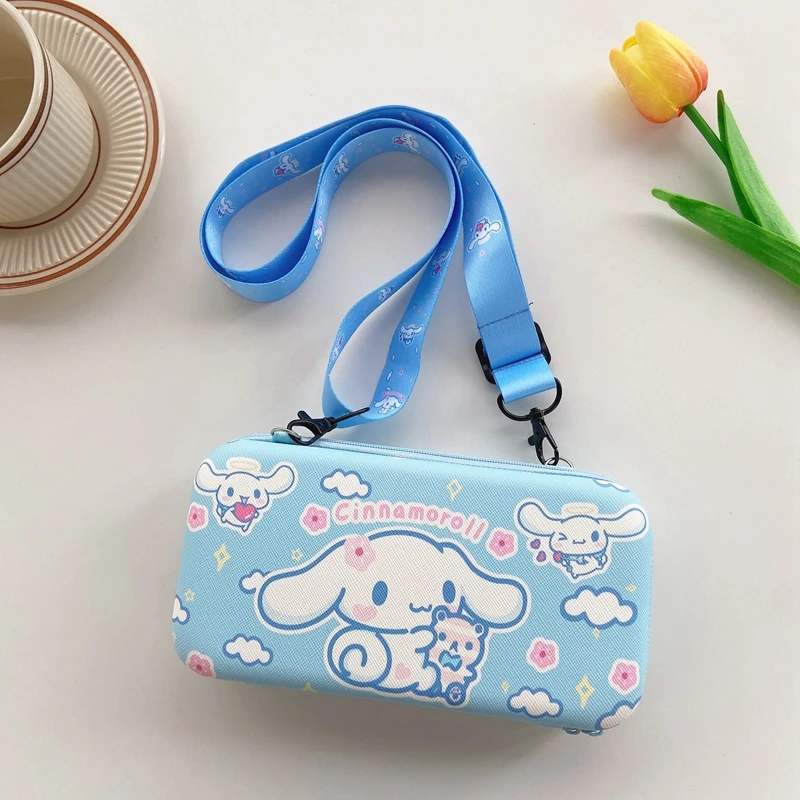 Cartoon Lanyard Big Travel Storage Bag For Mobile Phone USB Charger Cable Power Bank Case Hard Drive Earphone Pouch Accessories