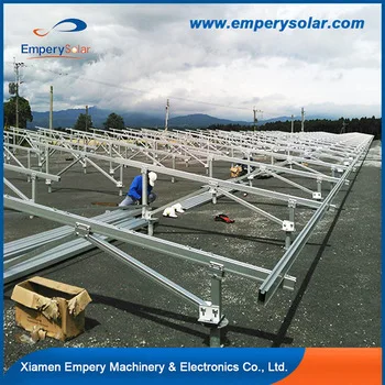 Solar Aluminum Alloy Ground Mounting System with Aluminum Brackets for Ground Use 60m/s Wind Load 1.4KN/m2 Snow Load