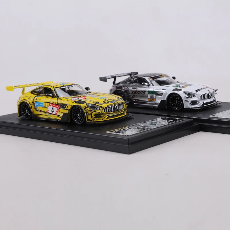 RM MODEL 1:64 AMG GTS Nurburgring DTM race livery alloy diecast car model Toy collection display piece - view 3