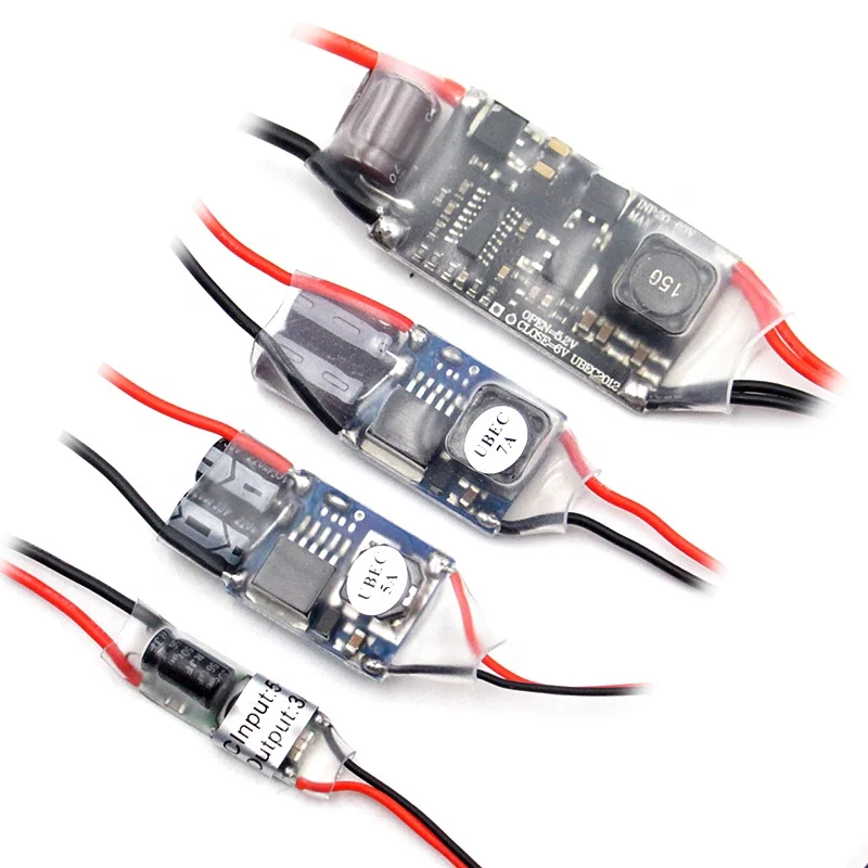30PCS UBEC 5V 3A/5A/7A/15A BEC 2-12S Lipo Step-down Module Full Shielding Antijamming Plastic External Power Supply For FPV Airp