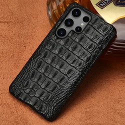 Luxury 100% Natural Leather Case Cover For Samsung Galaxy S26 S25 S24 S22 S21 S23 Ultra Plus S25Ultra S24Ultra A55 5G