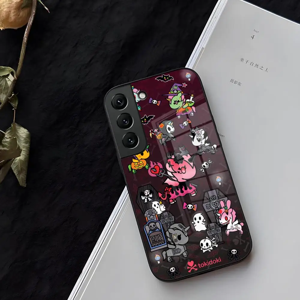 Japan T-Tokidokis Phone Case Glass For Samsung S26 S24 S25 S23 Ultra Fe Plus A16 A17 A37 A57 A15 A25 A35 Coque