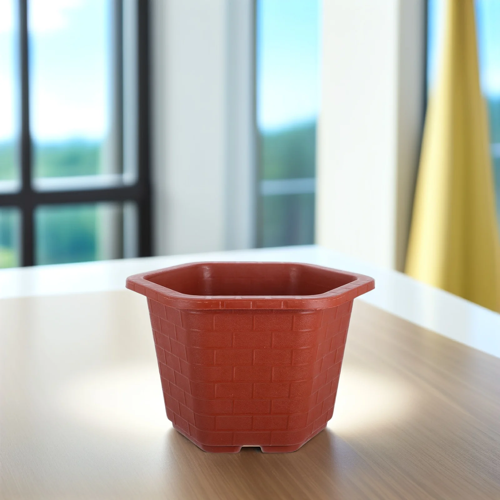 

Bonsai Flower Pot Hexagon Shaped Containers for Balcony Garden Home Decor Excellent Drainage Lightweight Suitable Flowers Plants