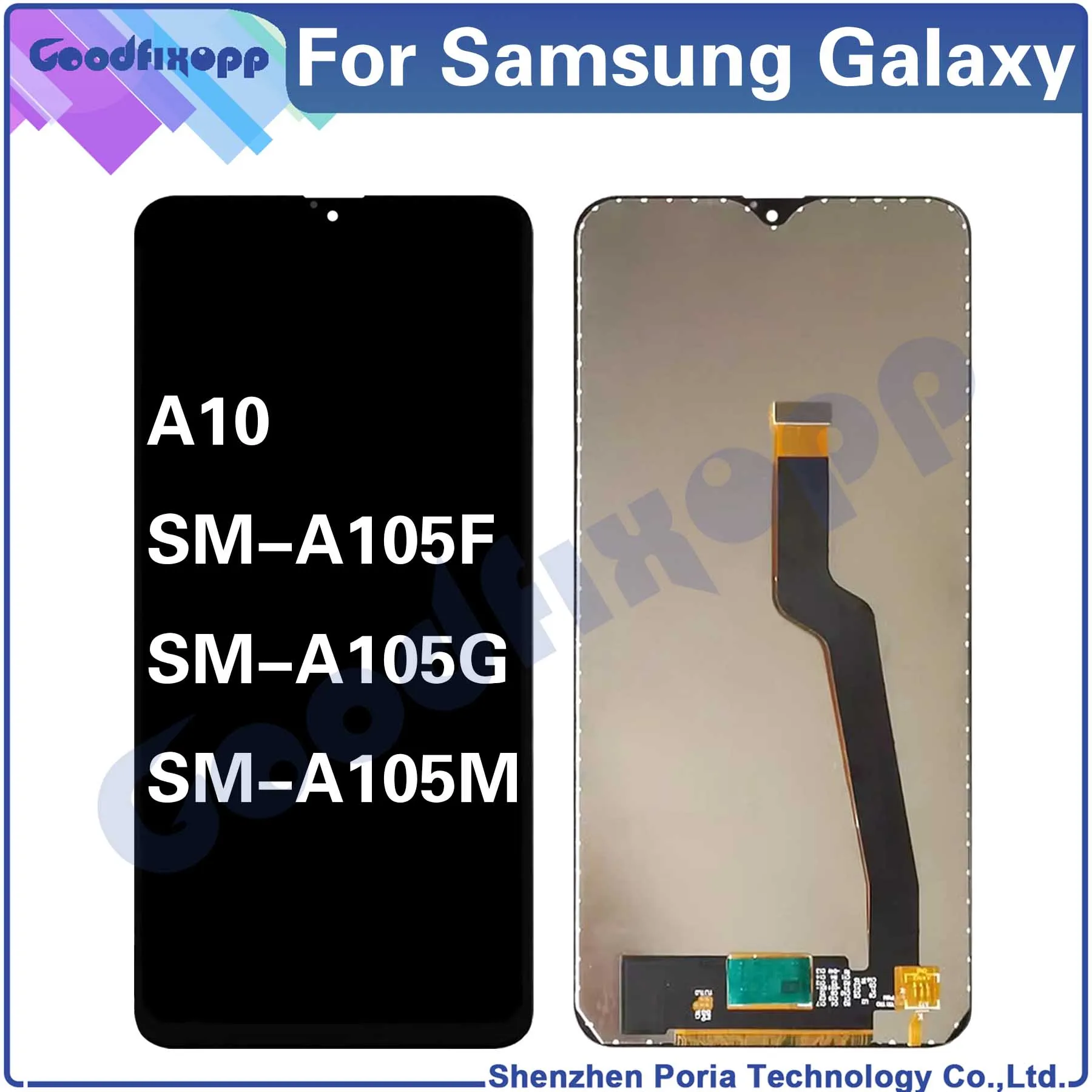 

For Samsung Galaxy A10 A105 A105F A105G A105M SM-A105 LCD Display Touch Screen Digitizer Assembly Repair Parts Replacement