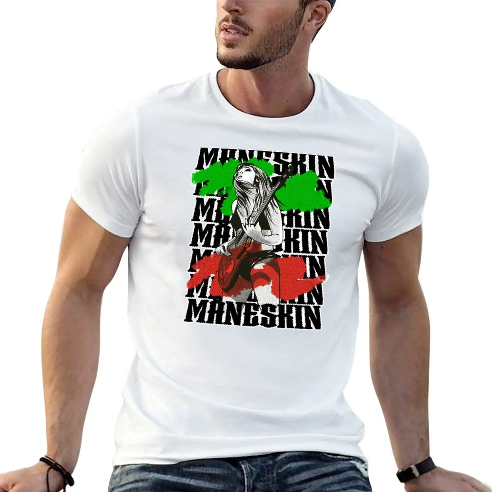 

maneskin T-Shirt man t shirt summer t shirts designer cotton tshirt 100% T-shirt