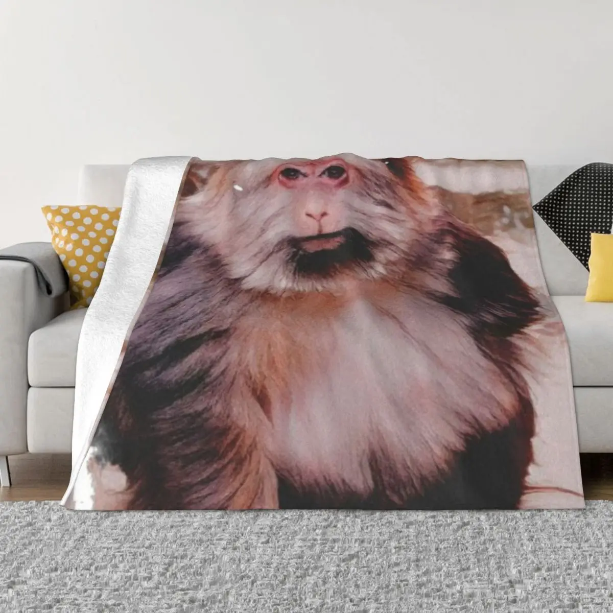 Xingxing One-Armed Monkey Art An Ultra-Soft Micro Fleece Blanket