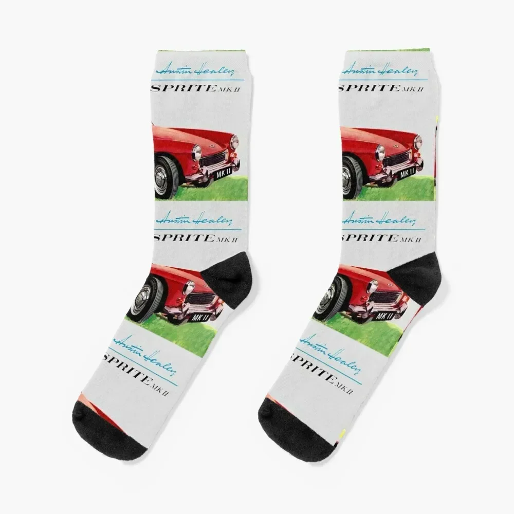 AUSTIN HEALEY SPRITE - SALES BROCHURE Socks basketball designer brand new in's Designer Man Socks Women's