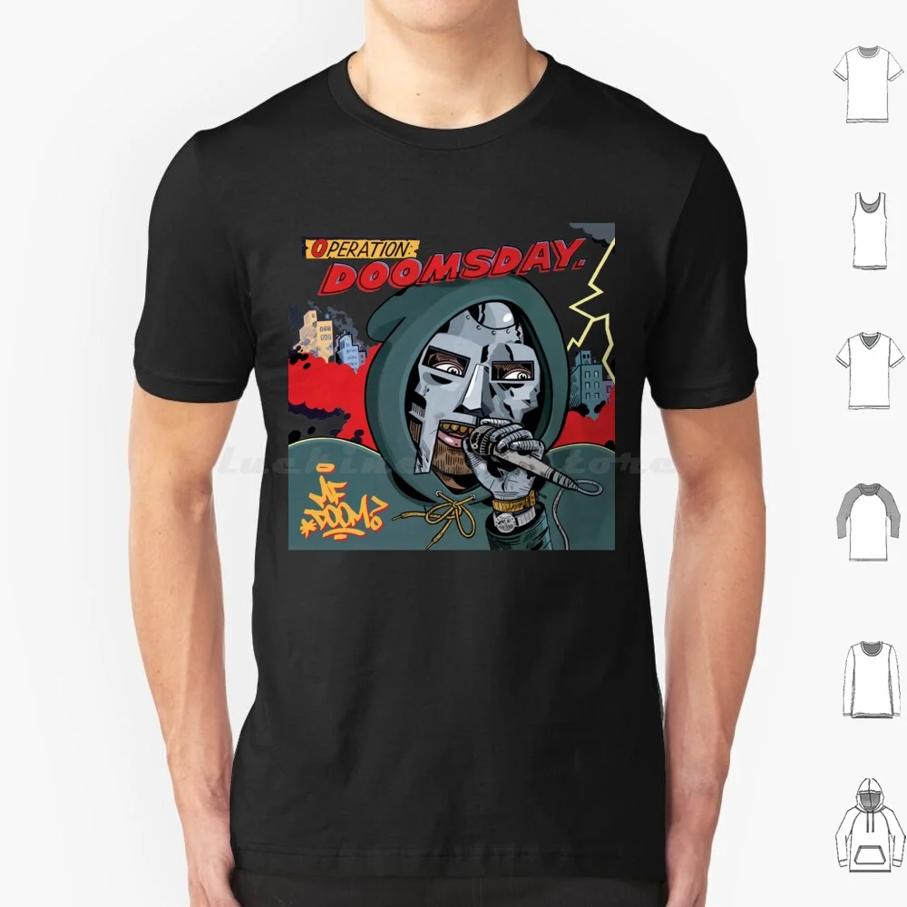 Camiseta de algodón para hombre y mujer, camisa con estampado de rapero Mf Hip Hop, bricolaje, Doom