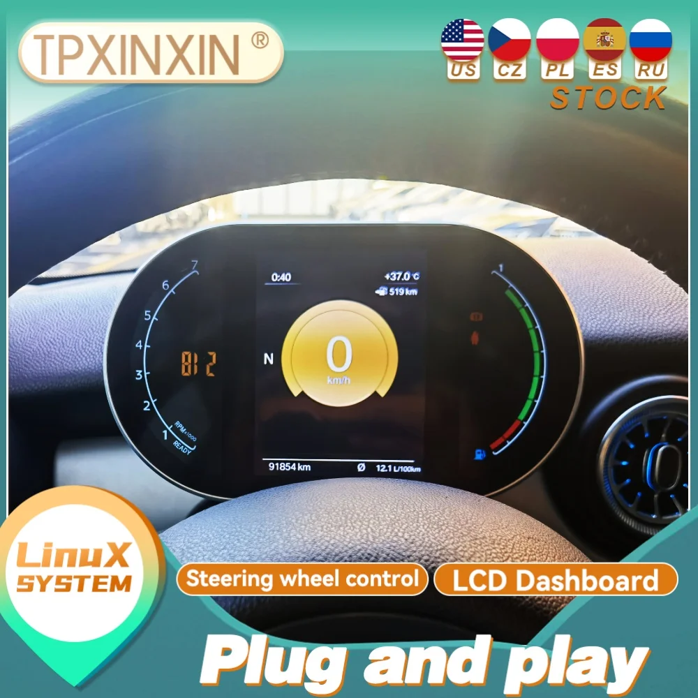 Car Ditigal Cluster For BMW Mini R Series 2006~2016 Car Dashboard Instrument Display Speedometer meter Virtual LCD Instrument