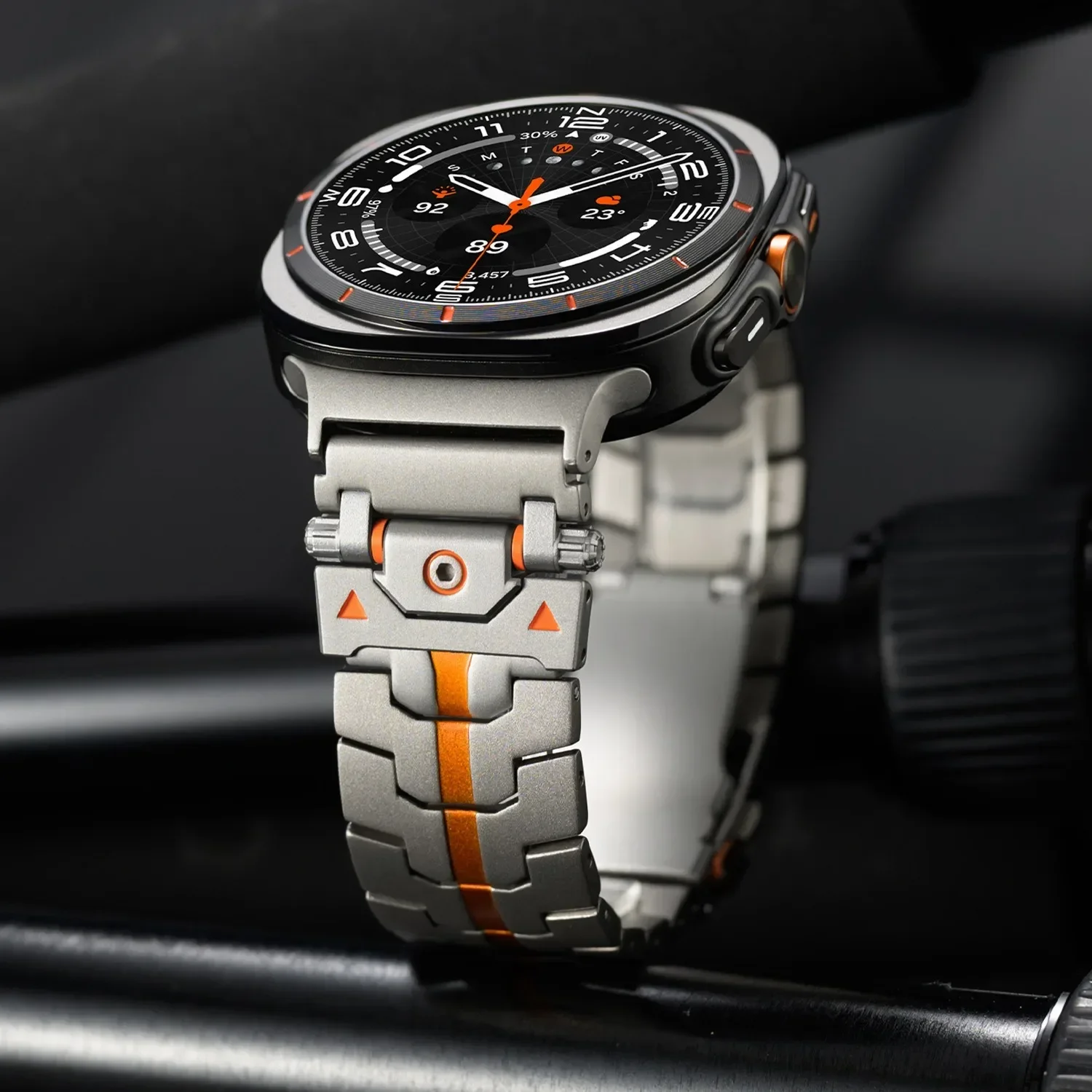 Металлический ремешок из нержавеющей стали для Samsung Galaxy Watch Ultra 47 мм, прочный браслет с пряжкой-бабочкой, аксессуары для Galaxy Watch Ultra