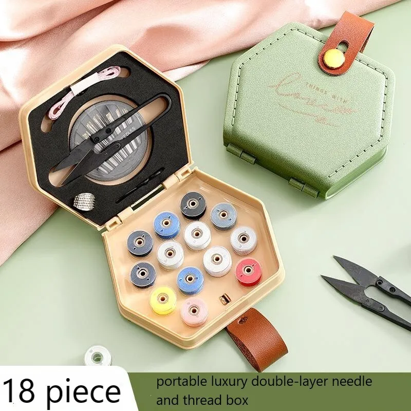 

Portable High-end Magnetic Needle And Thread Box Practical Full Set Of Needle And Thread Kit DIY Home Seamstress's Good Helper