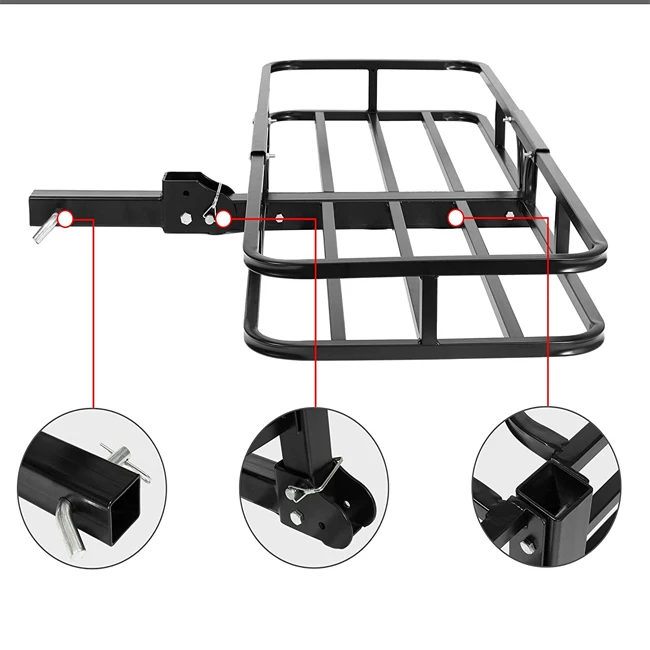 Folding design auto parts removable car back luggage carrier