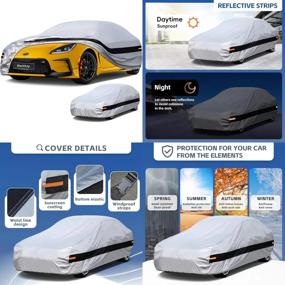 

Custom Fit Car Cover for 10 Layer Protection, Waterproof All Weather Outdoor Cover for Automobiles 2012-2025