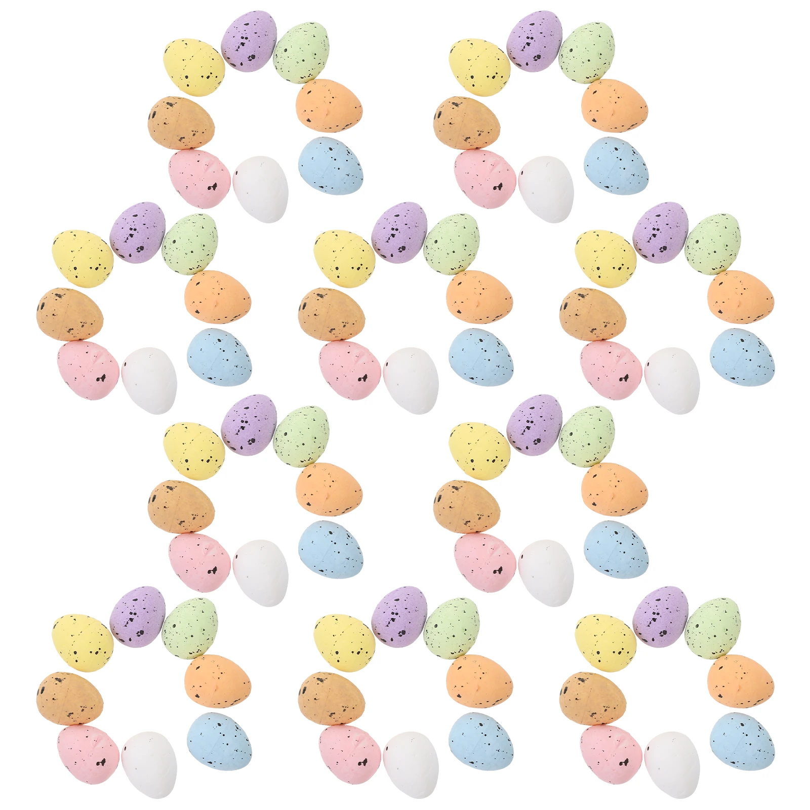 100 pièces 1 5x1 8cm coloré Simulation oeufs décor mousses matériel fête de pâques bricolage Mini oeuf modèle faux oeufs de Pigeon