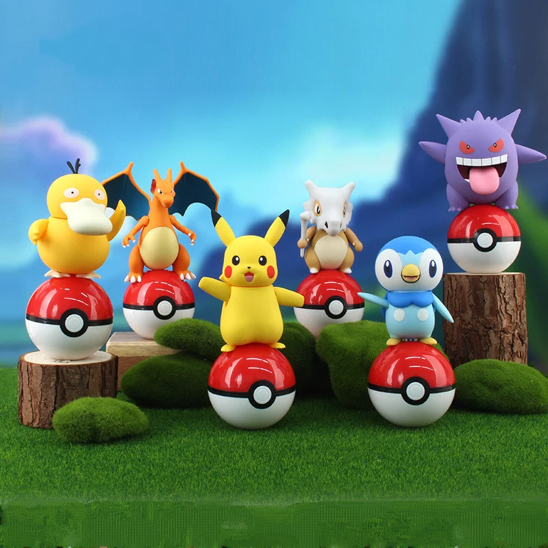 

Аниме Новый Покемон Пикачу Генгар Psyduck украшение для рабочего стола креативная мультяшная кукла ручной работы спальня офисное украшение подарки для мальчиков