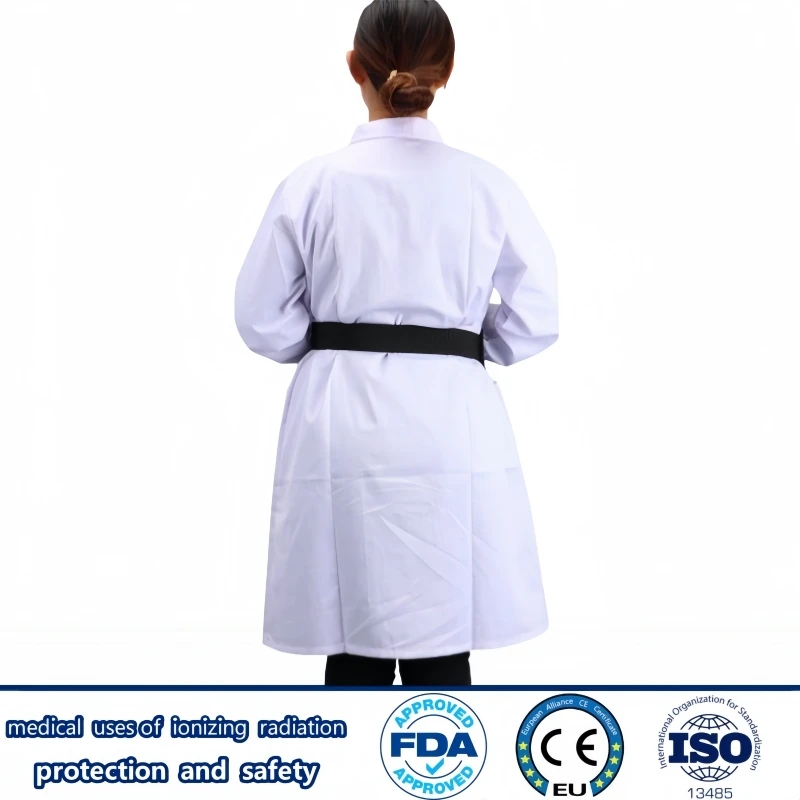X-ray radiological protection 0.35mmpb protective triangular lead half apron ionizing radiation protective lead half apron