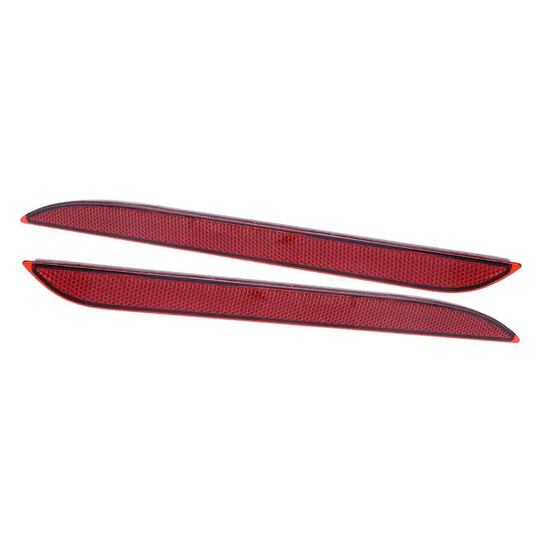 1 Pair Red Lens Rear Bumper Marker Reflector Diffuser Fit for Ford Mustang 2017 2016 2015