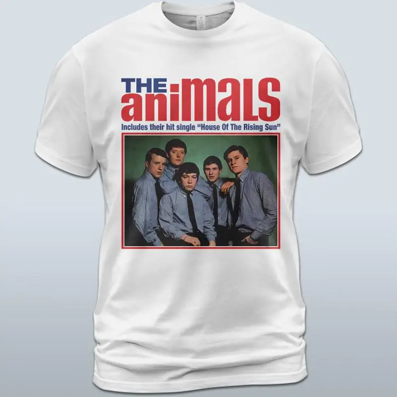 Camiseta de algodón The Animals Album John Steel Mick Gallagher Eric Burdon