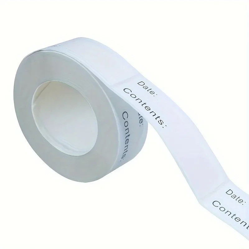 5rolls 125pcs/roll Dissolvable Food Label Stickers for Freezer, Jars, and Jams - Easy to Apply and Read -