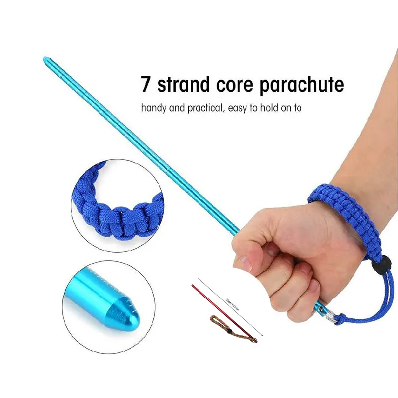 1PC High Clarity Scale 35cm Diving Stick Aluminum Alloy Rod Pointer With Adjustable Wrist Lanyard Knocking For Help