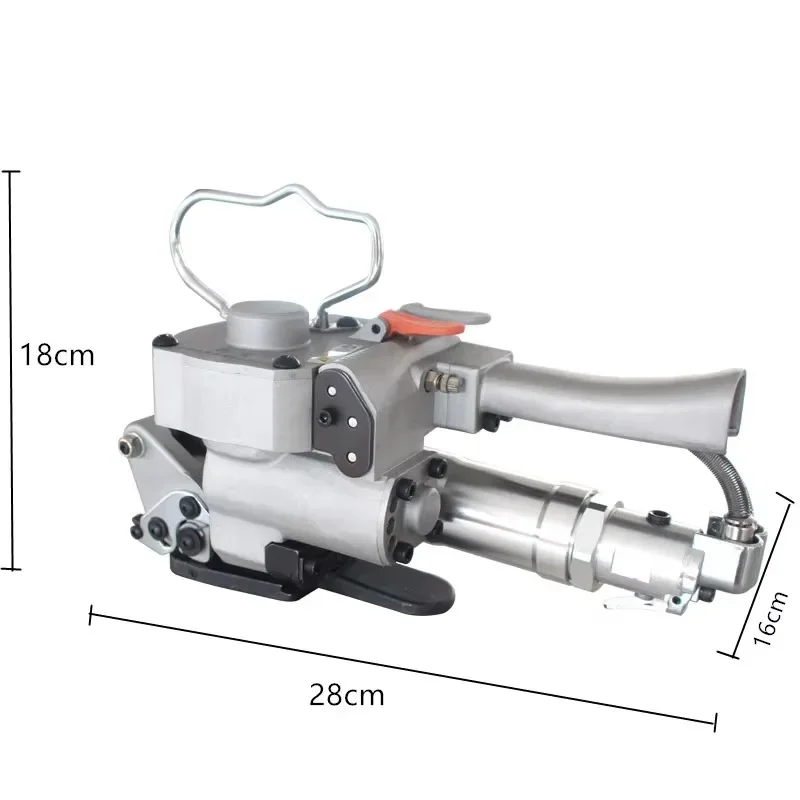 A25 Pneumatic Handheld Strapping Packaging Tool for 19-25mm Polypropylene/Polyester Belt Wrapper