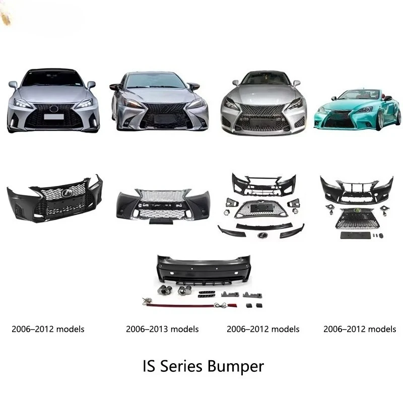 

06-12 for Lexus IS250 IS300 Modified Front Bumper and Rear Bumper Assembly with Grille LED Lights High-quality Body Kit