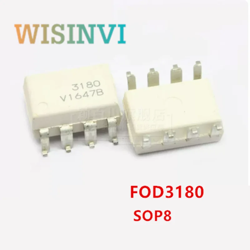 10PCS FOD3150ASD FOD3150 3150A FOD3180SD FOD3180 3180 FOD3182SD FOD3182 3182 FOD3120 3120 FOD3184 314 SOP8 Optocoupler