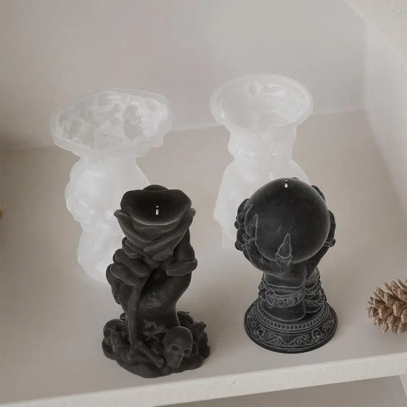 Hexe Hand Kerze Form Halloween Geist Hand Kerze Silikon Form Kreative Wachs & Seife Formen Harz Gießen 3D Hand Design