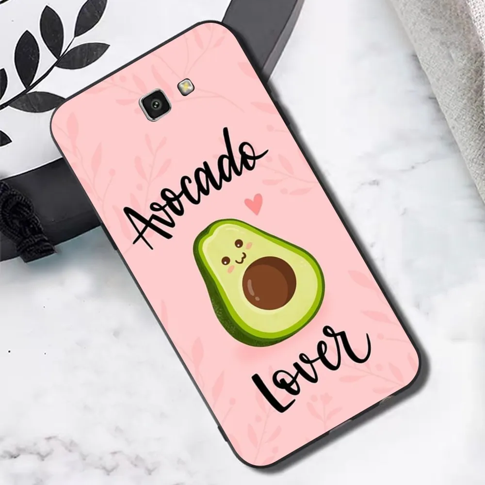 Cute Cartoon Avocado Food Phone Case For Samsung J 7 plus 7core J7 neo J6 plus prime J6 J4 J5 Mobile Cover