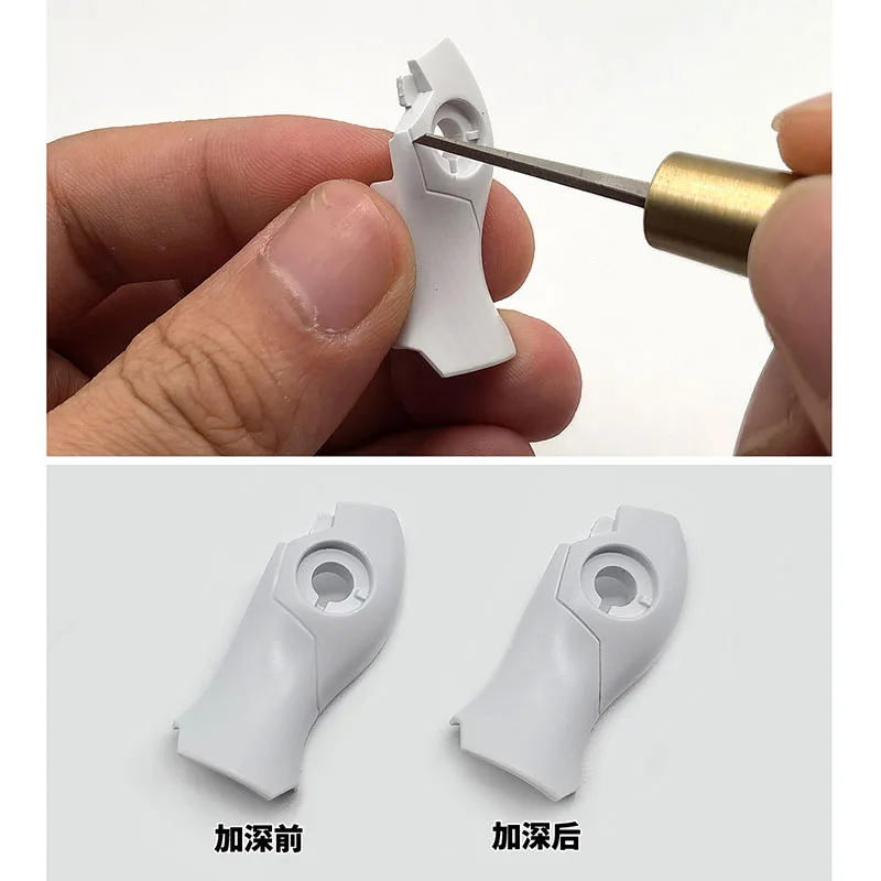 MOSHI Model Entry Level Engraving and scribing knife Wooden Handle Chisel GK Line Cutter For Assembly Model Building Tools