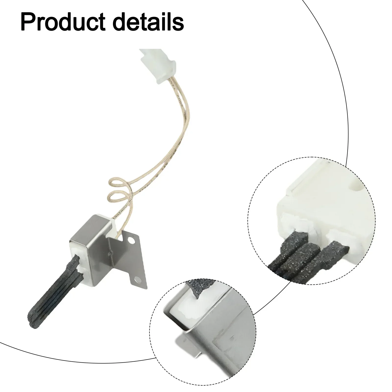 

B1401018S Replacement IG418 Igniter 1-1 4 Inches 1-1 4 Inches Hole Center 1 2 Inch Thick Base 5-1 2 Inches Wire