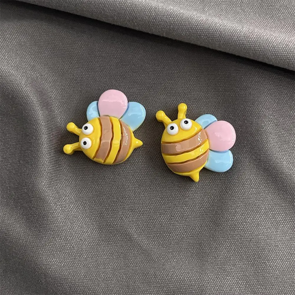 10Pcs New Resin Cartoon Snails, Bees, Butterflies And insects Flat Back Parts Decorative Hair Bow Accessories
