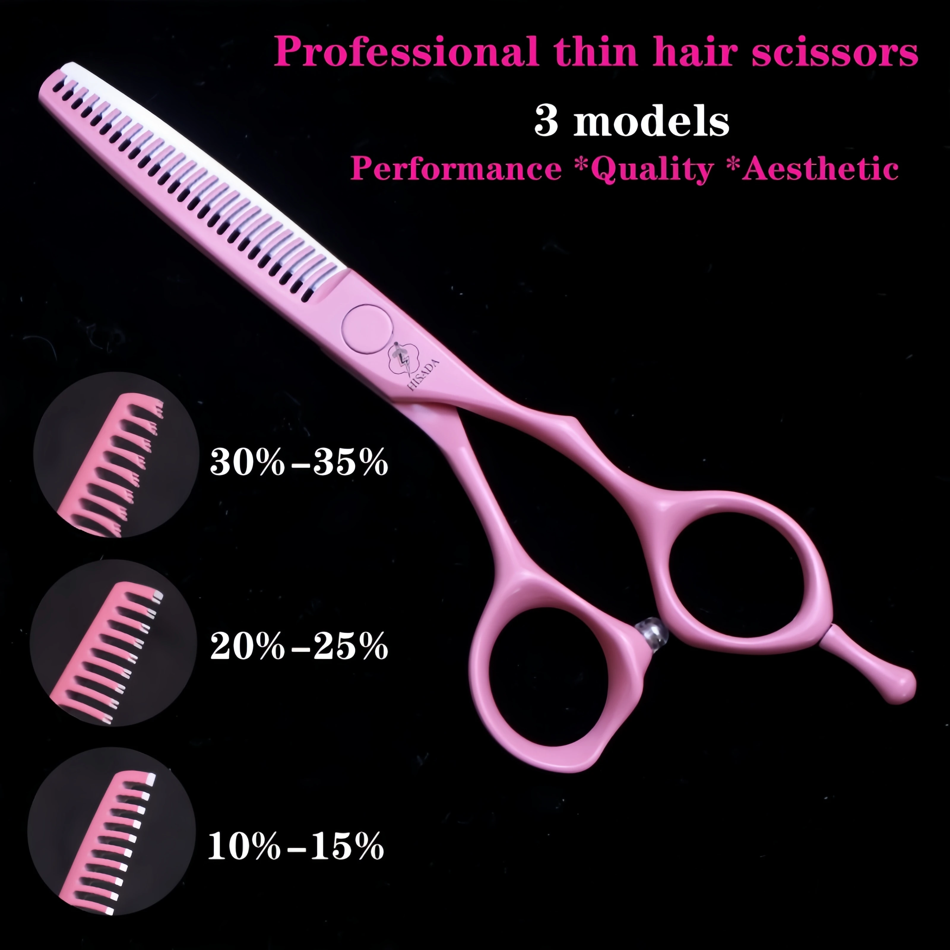 مقص عر HISADA tijeras barbero مقص احترافي مصنوع يدويًا في اليابان VG10 مادة navaj de barbería 5.5/6.0/6.5 بوصة