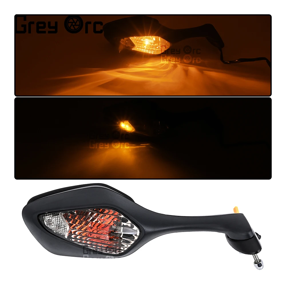 กระจกมองหลังมอเตอร์ไซค์คุณภาพสูง พร้อมไฟเลี้ยว สำหรับ Honda CBR1000RR 2008-2016 VFR 1200 2010-2017