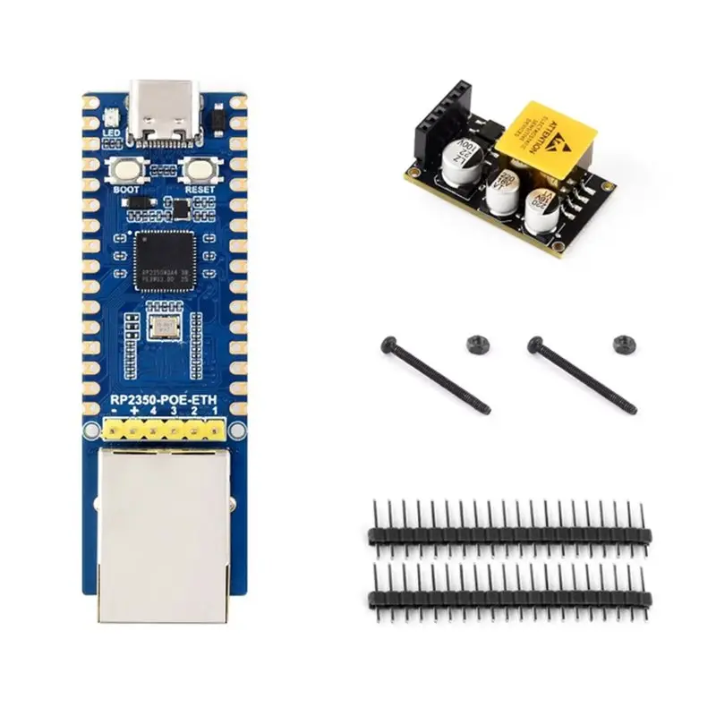 Carte de développement M52K-RP2350A POE-ETH avec module PoE et port RJ45