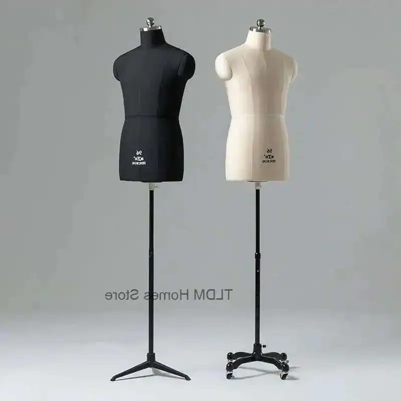 

Professional Tailor Mannequin Male Upper Body Standard Size Sewing Mannequin for Clothing Design Can Be Pined Vertically P