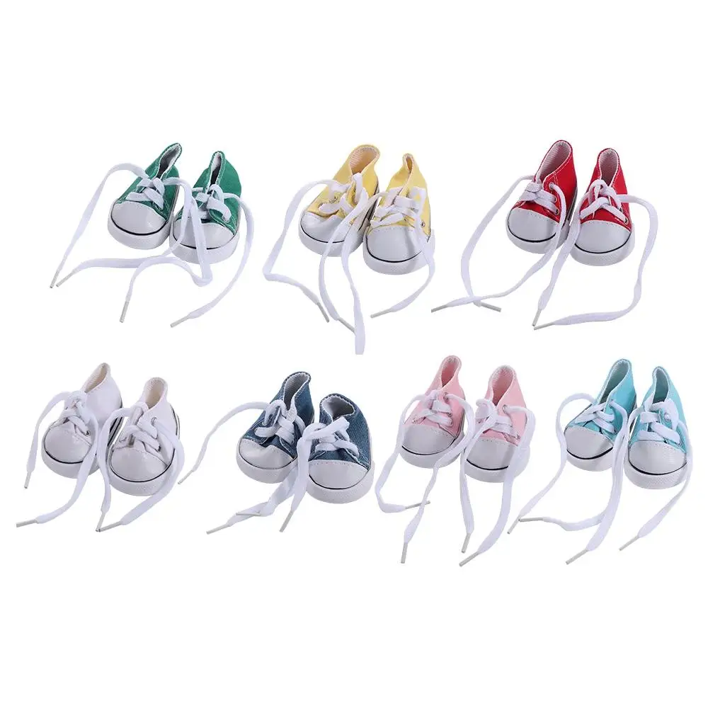 

Sneakers Shoes Cute Doll Shoes Kawaii Mini Doll Canvas Shoes Colorful 7CM Doll Sneakers DIY