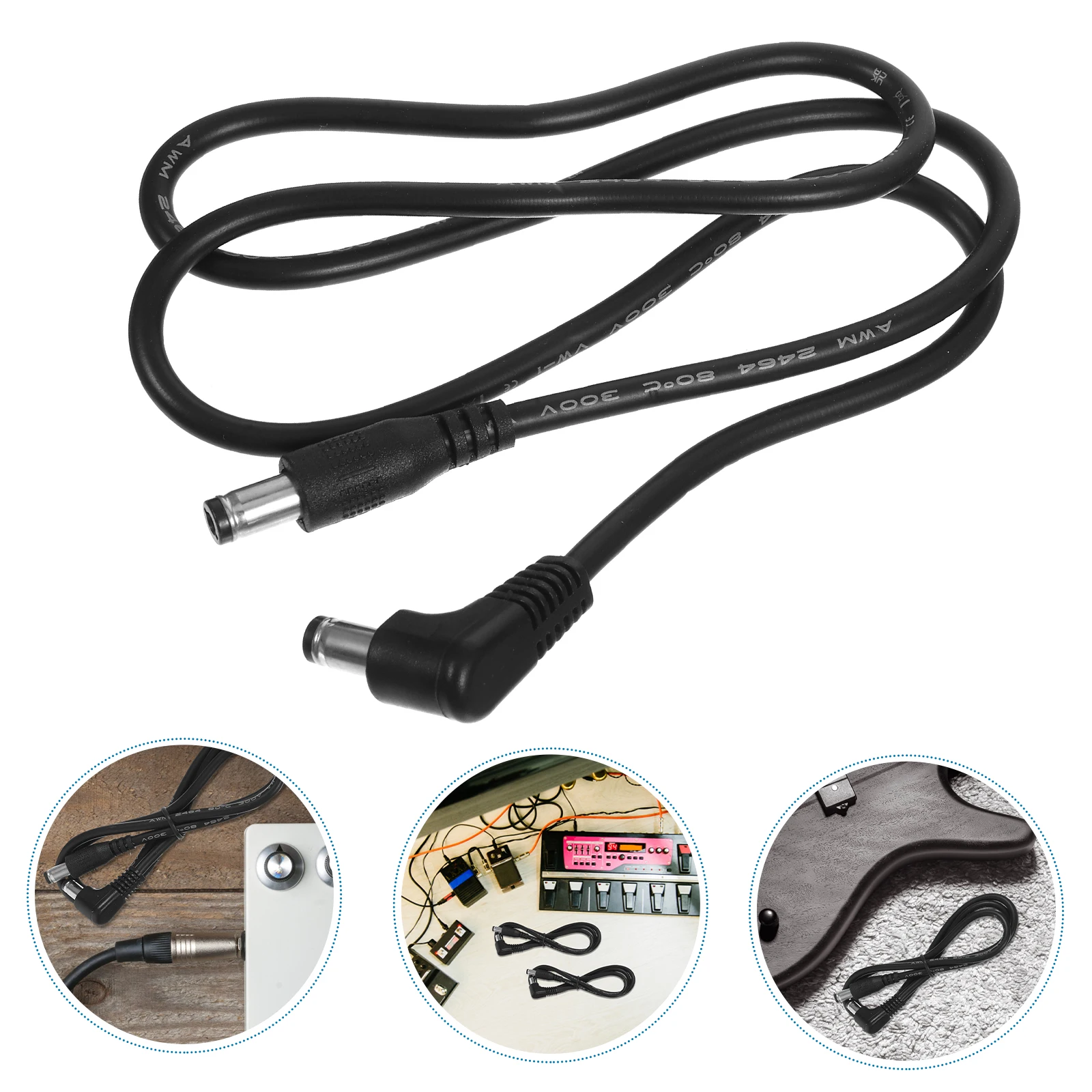 

2pcs Effector Power Cable Dc Adapter Cables For Musical Instruments Portable Sturdy Low Interference Reliable Anti-Interference