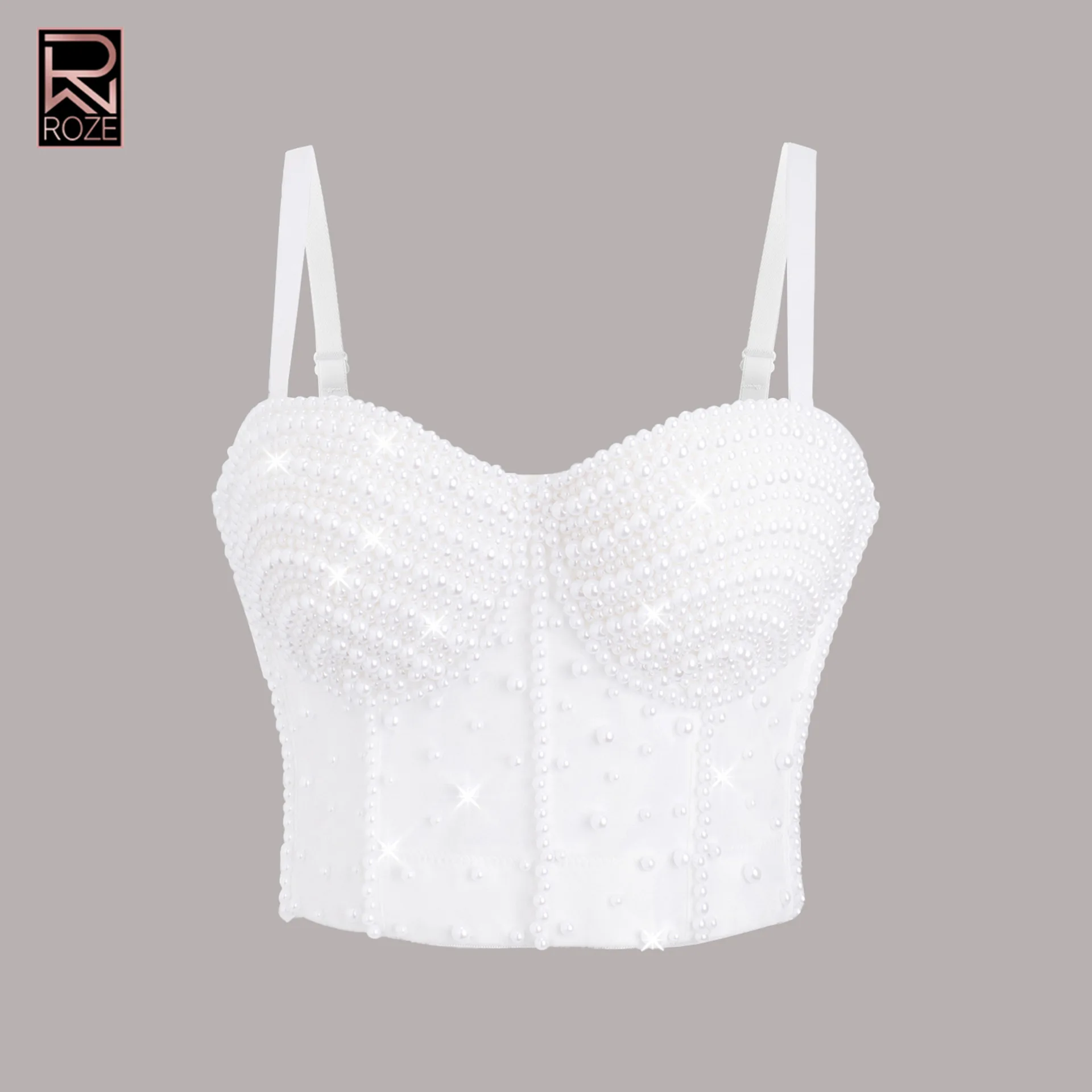 

Sparkling Beaded Handmade Boned Bustier Top,Style Wearable Bralette & Cami, Sexy Y2K Party Clubbing Top as Outerwear