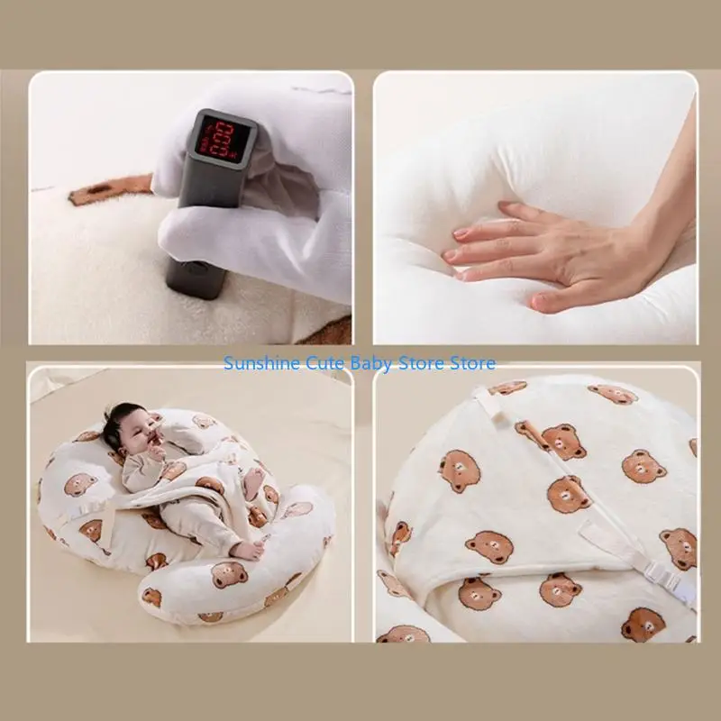 C5AF Baby Pillow Slope Pillow for Newborns and Infants to Prevent Milk Spit Up