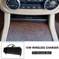 Car wireless charger For Mercedes Benz GLS GLE GL ML X166 W166 C292 2012-2018 phone Holder Mount stand Accessories Interior