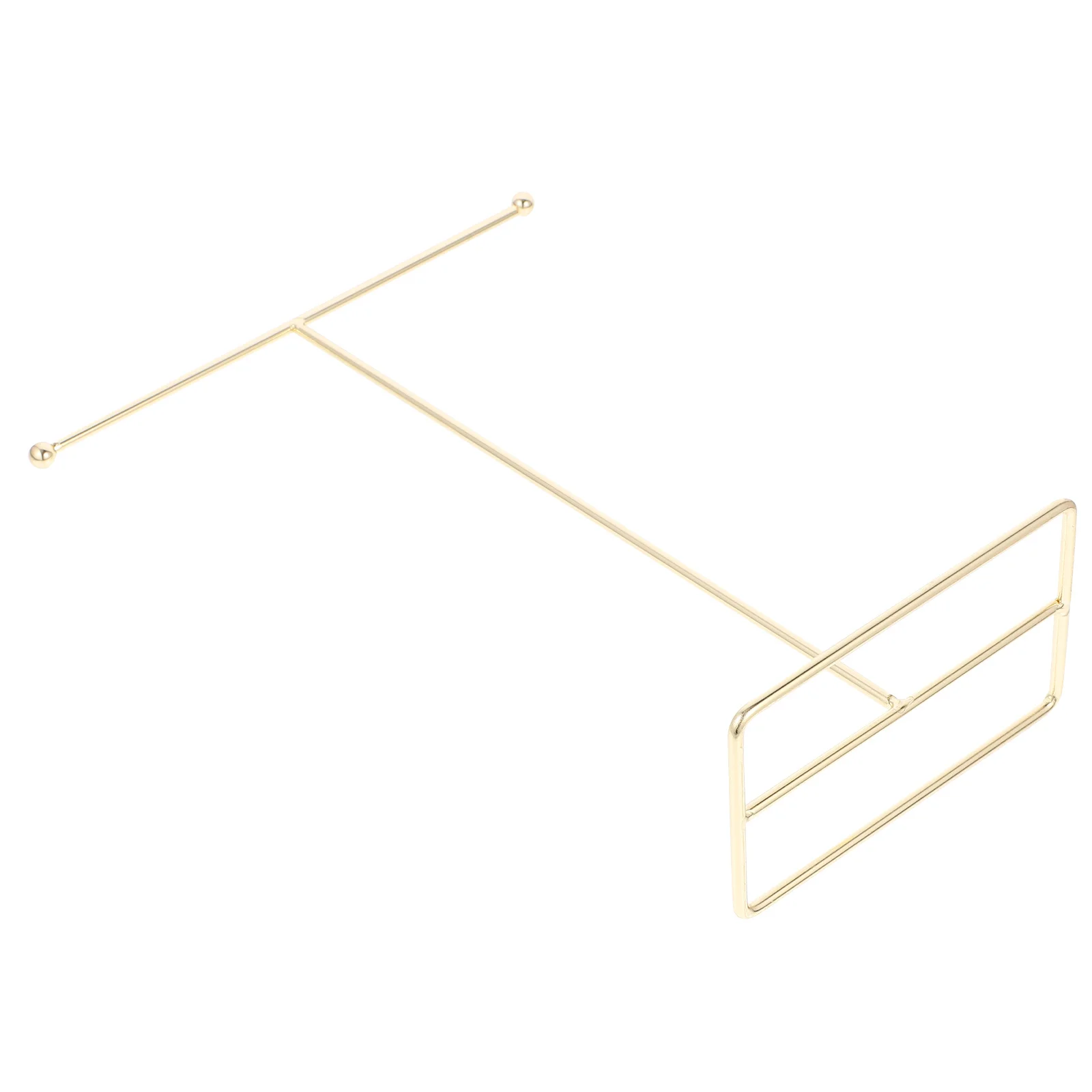 حامل T Bar قلادة معدنية حامل القرط رف شاشة للنساء مجوهرات منظم تخزين منضدية حامل استرخى القرط