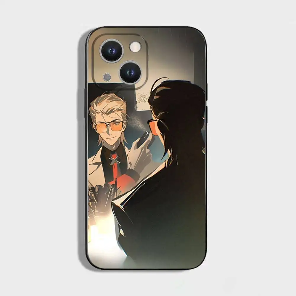 حافظة هاتف أنيمي إلى B-BE HERO XX لهاتف آيفون 17,16,15,14,13,12,11 Plus,Pro Max,XS,X,XR,SE,Mini,8,7,غطاء أسود من السيليكون الناعم