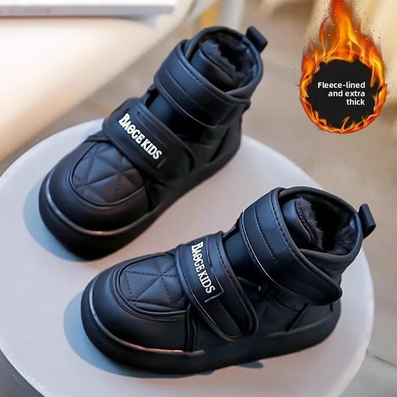 أحذية الأطفال 2025 شتاء جديد للأولاد أحذية غير رسمية سميكة سميكة دافئة للفتيات أحذية الثلوج المضادة للانزلاق 4-15 سنة مريحة #2