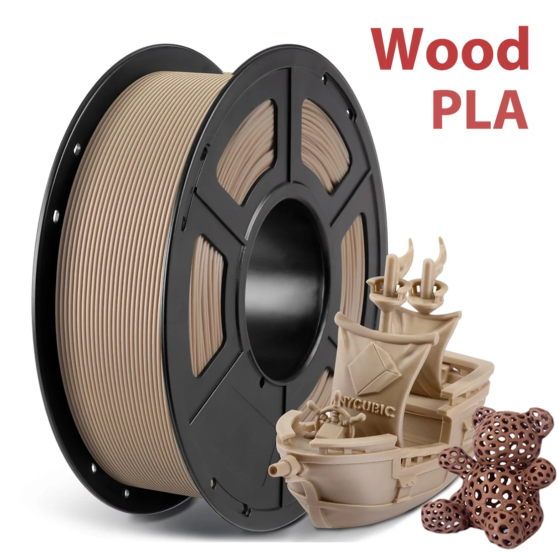 PLA Wood Filament 3D Printer Filaments Non-toxic 500g/250g/1kg Sublimation Supplies Wooden Effect 1.75mm 3D Printing Materials