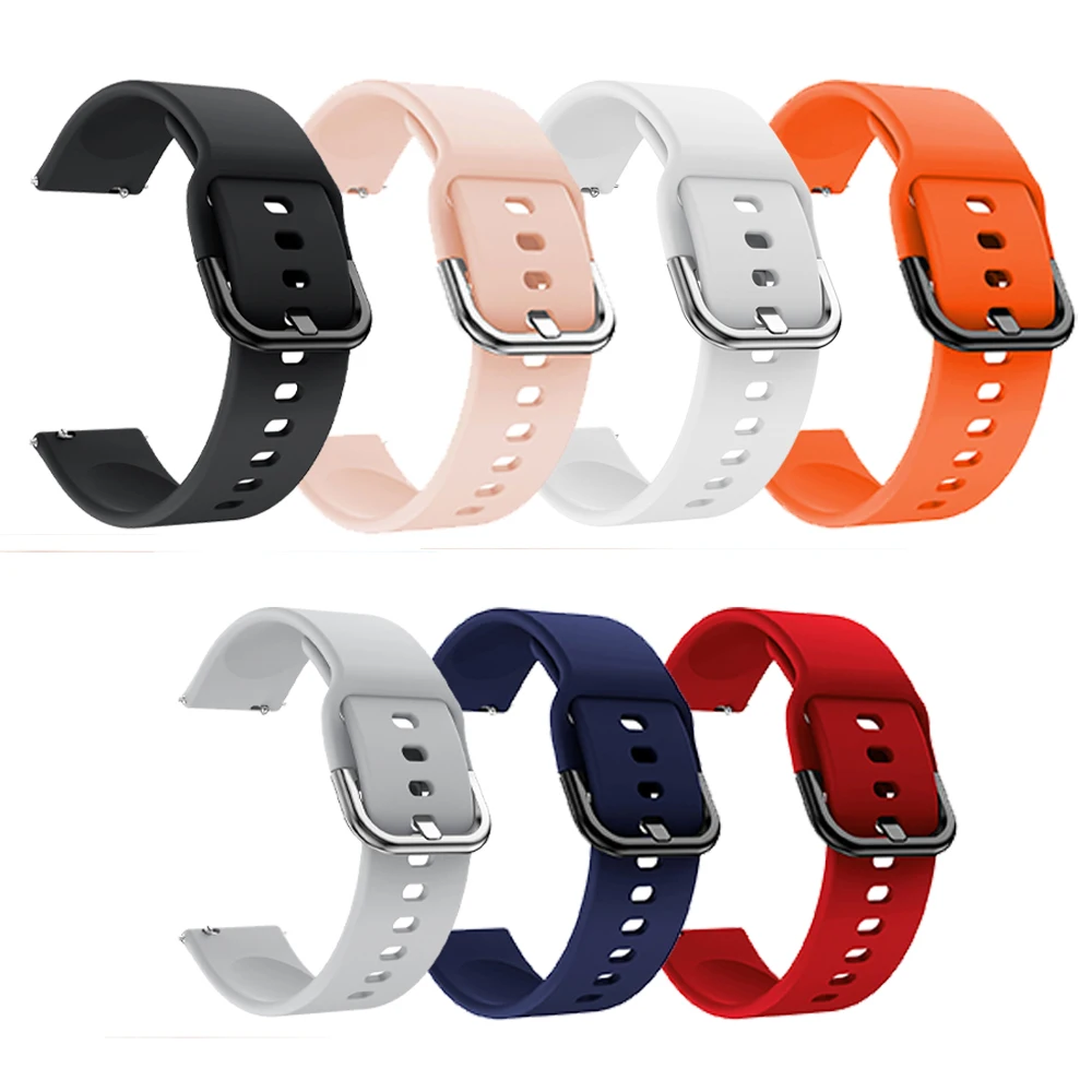 20 22mm Sport Soft Silicone Bands For HUAWEI WATCH 5 4 Pro Strap For Huawei Watch GT5/4/3/2 46mm 42mm Replacement Wrist Bracelet