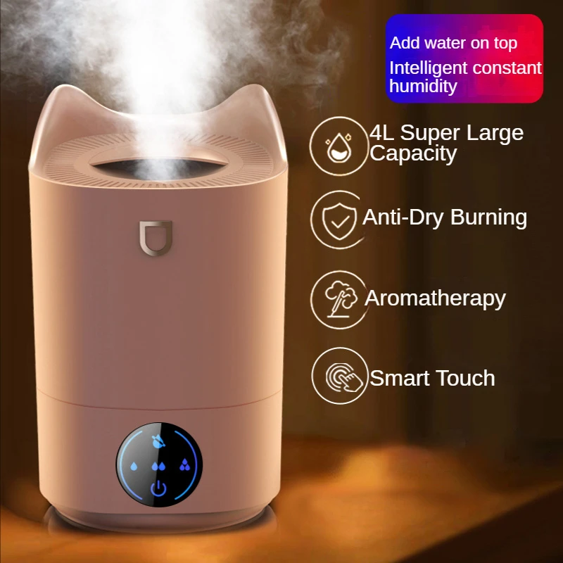 

4L Big Capacity Ultrasonic Air Humidifier Essential Oil Aroma Diffuser Household USB Humidificador Room Mist Purifier Desktop