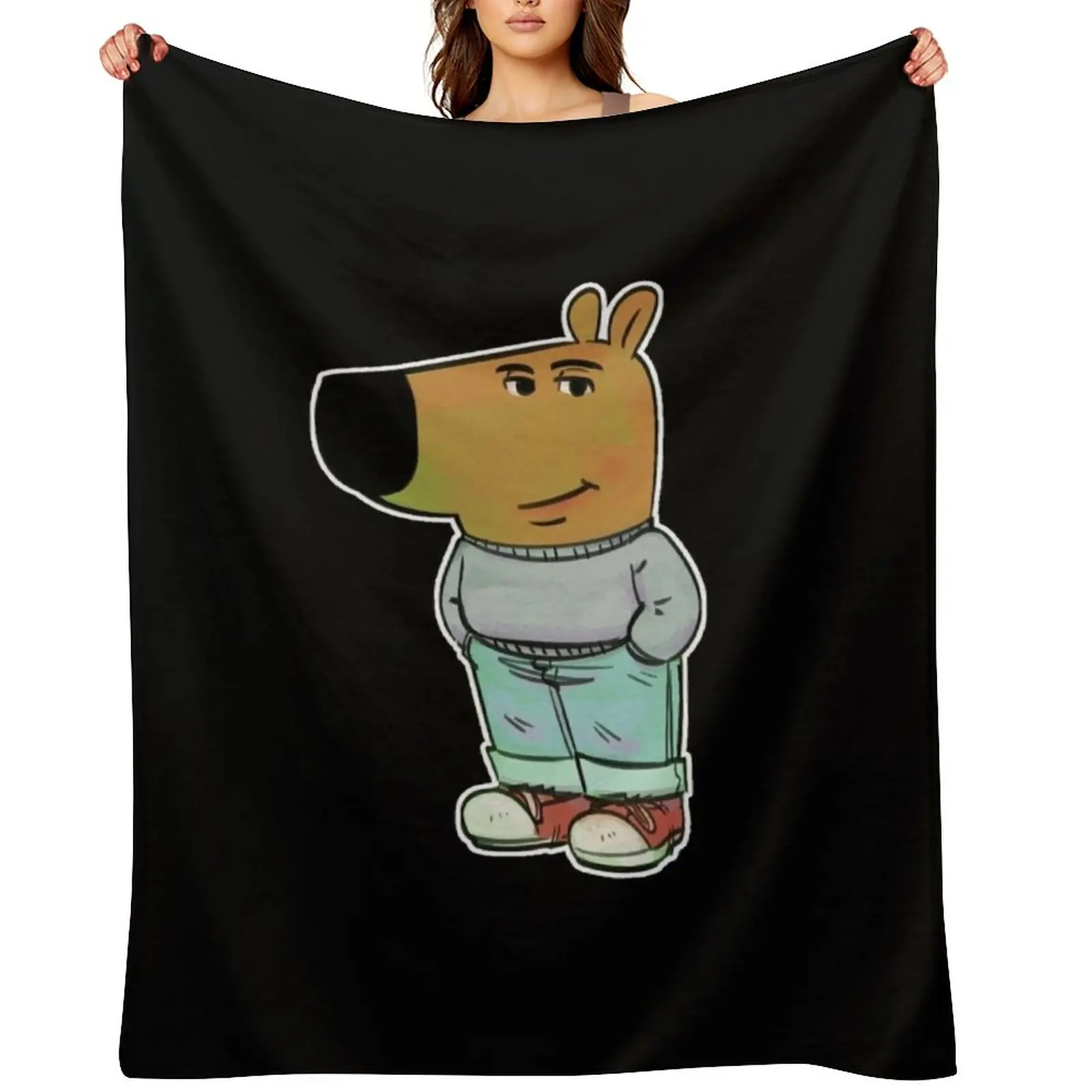 

chill guy meme Throw Blanket Bed linens Luxury St Softest Luxury Throw Blankets