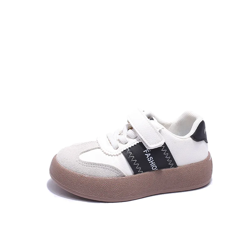 Tamanho 24-36 sapatos de tabuleiro infantil corte baixo primavera outono novos meninos sapato meninas esportes branco sapatos de treinamento moral